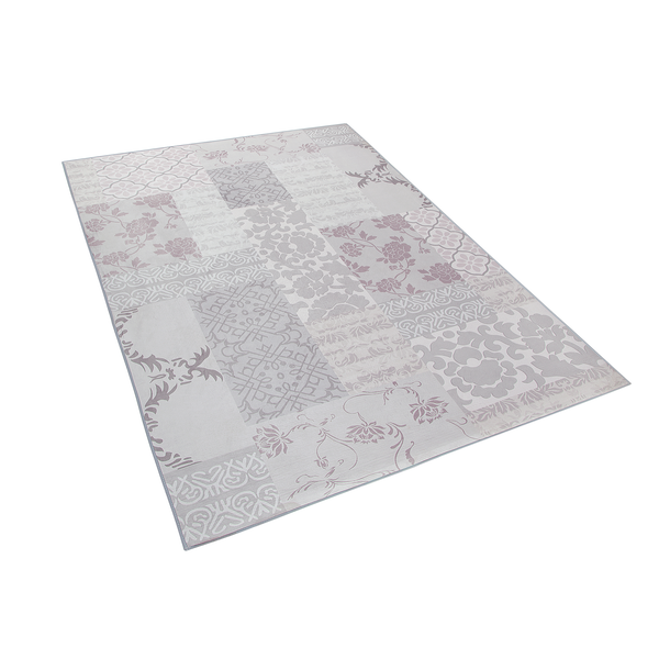Teppich mehrfarbig 140 x 200 cm orientalisches Muster Kurzflor BALLICA II