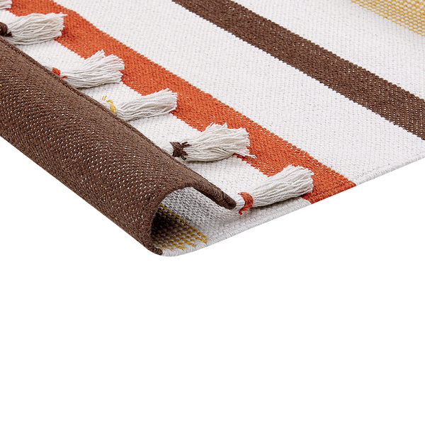 Teppich HISARLI Braun 80 x 150 cm Baumwolle