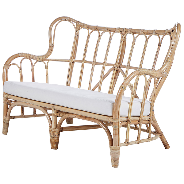 Bambus Gartenbank mit Sitzkissen