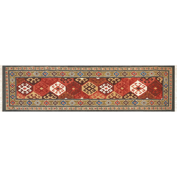 Teppich URTSADZOR Bunt 80 x 300 cm Wolle Kelim