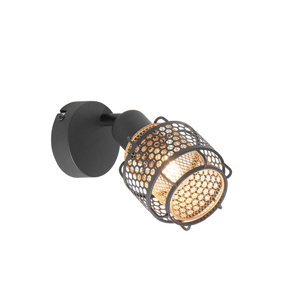 Design-Deckenleuchte Schwarz mit Gold - Noud
