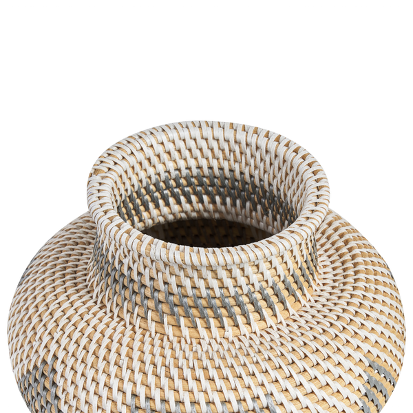 Dekovase ASAHAN Rattan 22 cm Naturfarben