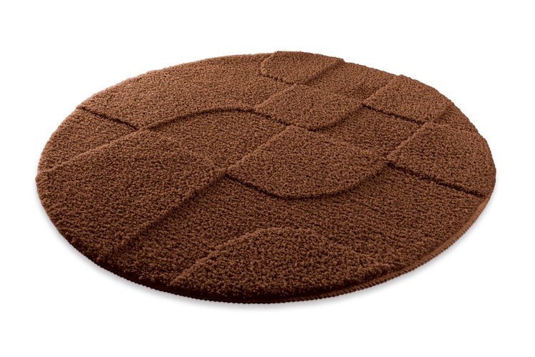 Badeteppich mit kuscheligem Flor, rutschfester TPE-Rückseite, waschbar bei 30 Grad Celsius und für Allergiker geeignet.