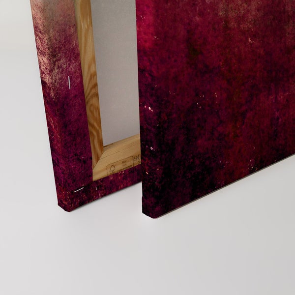 Nahaufnahme einer Leinwand mit Rahmen