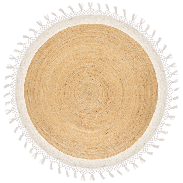 Teppich MARTS Weiß ø 200 cm Jute