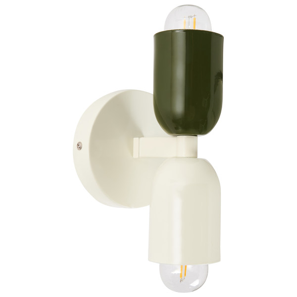 Wandlampe 2er Set TOPI Metall Cremeweiß