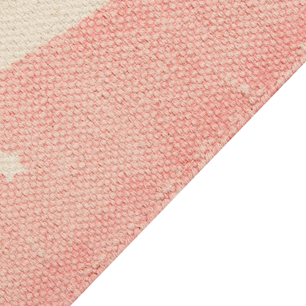 Kinderteppich TAPAK Rosa 80 x 150 cm Baumwolle