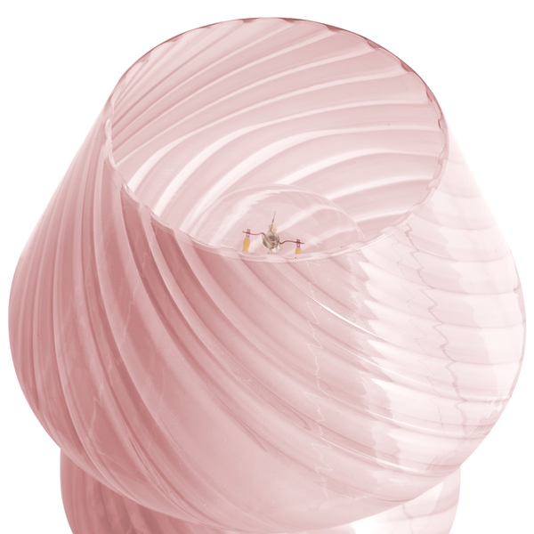 Tischleuchte LOBO Glas Rosa