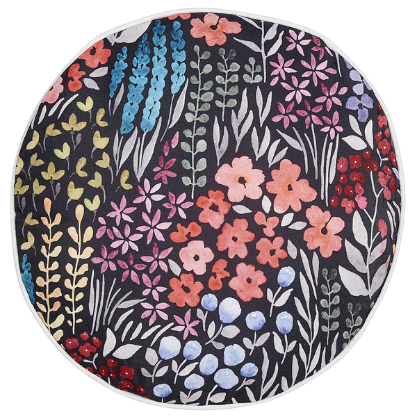 Gartenkissen 2er Set CASTELARO Blumenmuster 40 x 40 cm Bunt