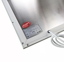 Infrarotpanel Quality Heating HH weiß 63x63cm 450W Aluminium inkl. Isolierung IP52 Deckenmontage Überhitzungsschutz 5 Jahre Garantie