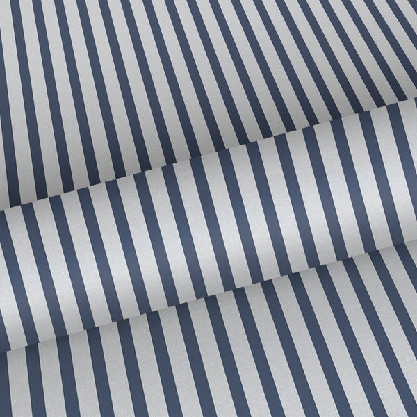 Sanders und Sanders Tapete Streifen Dunkelblau und Grau - 53 cm x 10.05 m - 640704