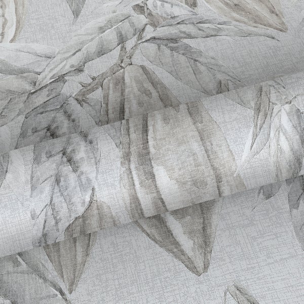 Sanders und Sanders Tapete Blätter Grau - 53 cm x 10 m - 640216