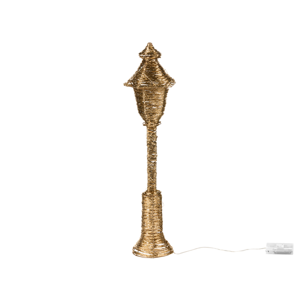 Dekorative Straßenlaterne aus Draht mit Batteriebetrieb