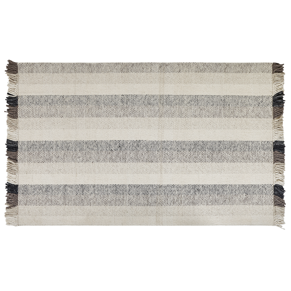 Teppich EMIRLER Weiß 140 x 200 cm Wolle