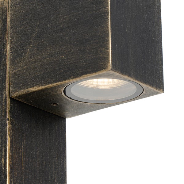 Industrielle stehende Außenlampe Antikgold 35 cm IP44 - Baleno