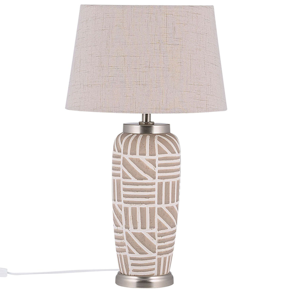 Tischleuchte TRAISEN Keramik Beige