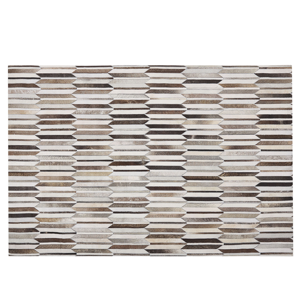 Teppich KULALAR Beige 140 x 200 cm Echtleder
