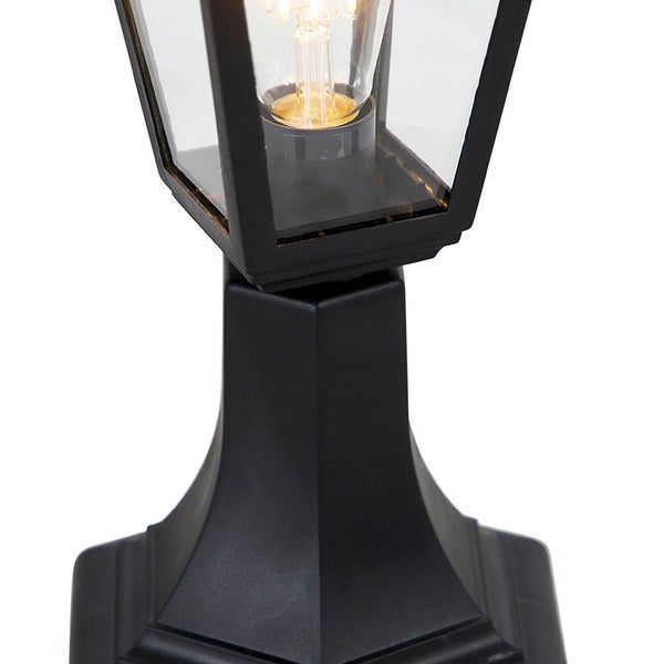 Klassische Außenstange schwarz 44 cm IP44 - Hauptstadt