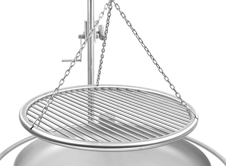 Libatherm hoher Edelstahl-Schwenkgrill 60 cm Grillgalgen und Feuerschale