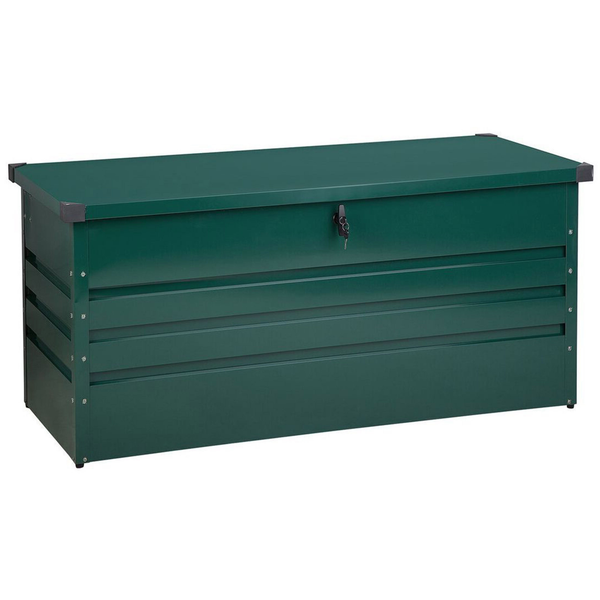Aufbewahrungsbox CEBROSA Metall 132 cm 62 cm Dunkelgrün