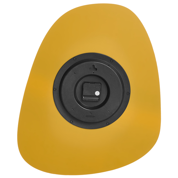 Rückseite einer Wanduhr mit Aufhängung