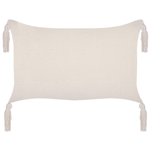 Dekokissen 2er Set HAKONE 45 x 25 cm Hellbeige Geometrisches Muster