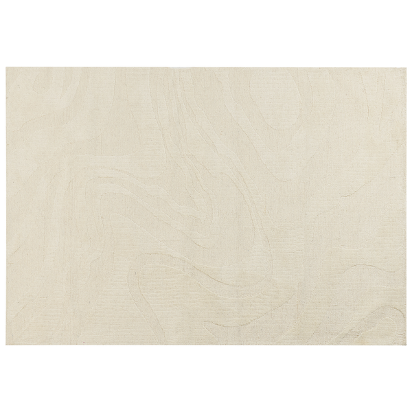 Teppich SASNAK Beige 160 x 230 cm Wolle