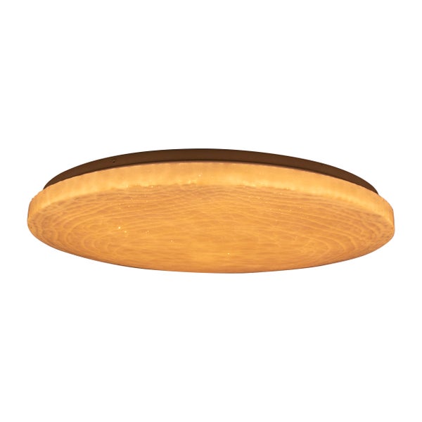 Deckenleuchte mit Holzmaserung