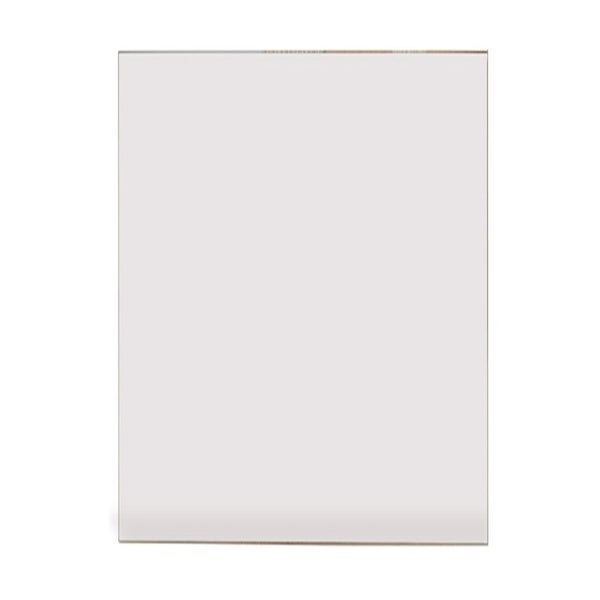 Rechteckige, transparente Scheibe aus Glas oder Kunststoff.