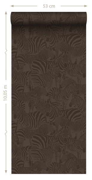 Origin Wallcoverings Tapete Zebras Dunkelgrün - 50 x 900 cm - 347913