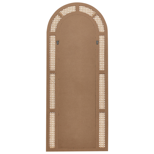 Wandspiegel FRANEY 50 cm 120 cm Rattan Naturfarben