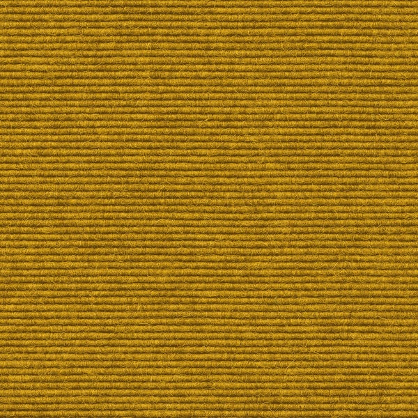 Nadelvlies-Teppichboden mit Rippenstruktur in Gelb.