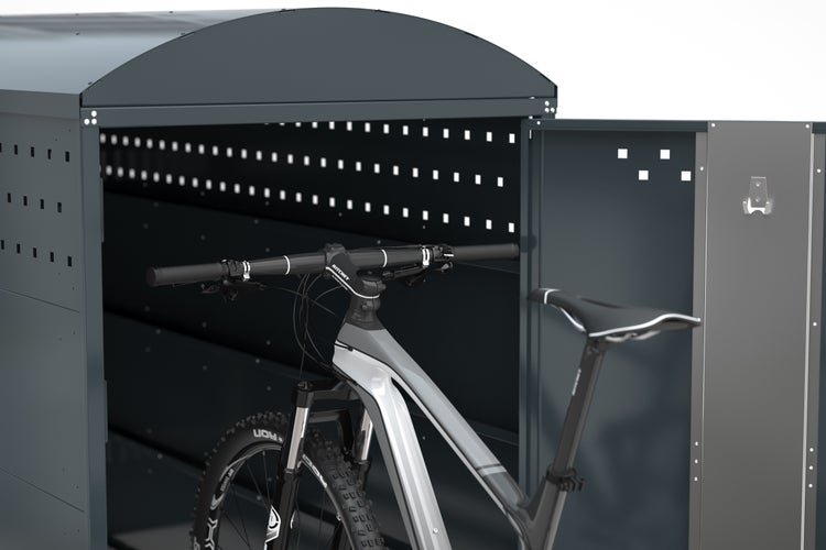 Fahrradgarage BikeBox 1 Bogendach AE ohne Seitenwand