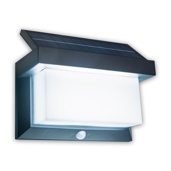 Solarbetriebene Wandleuchte mit Bewegungsmelder