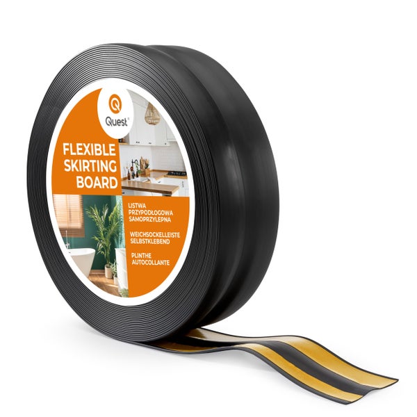 Quest flexible selbstklebende Weichsockelleiste auf Rolle für Bodenbeläge