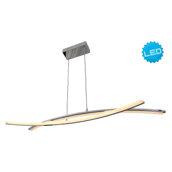 LED-Pendelleuchte mit geschwungenem Design