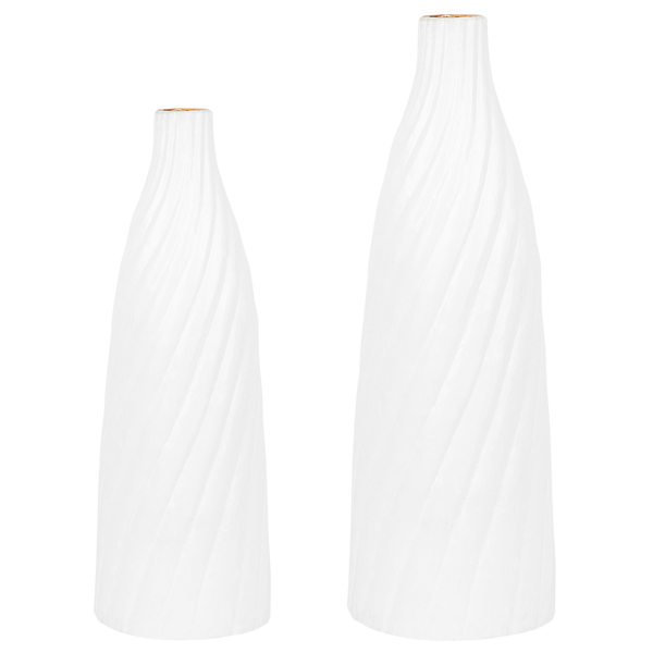 Dekovase FLORENTIA Keramik 54 cm Weiß