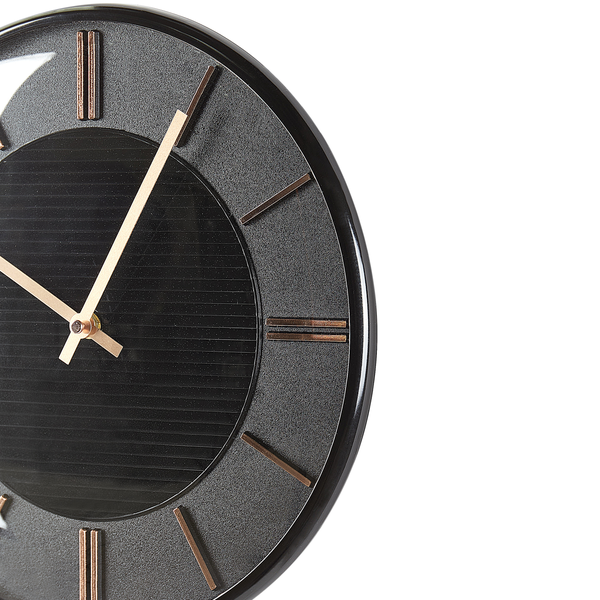 Wanduhr DAROCA 34 cm Schwarz