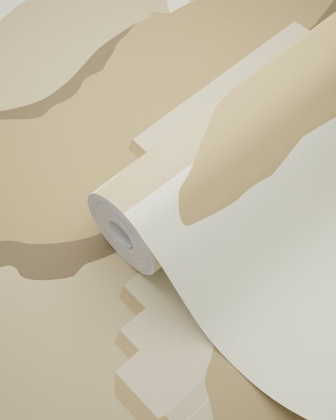 ESTAhome Tapete Mediterrane Häuser Beige - 50 x 900 cm - 139624