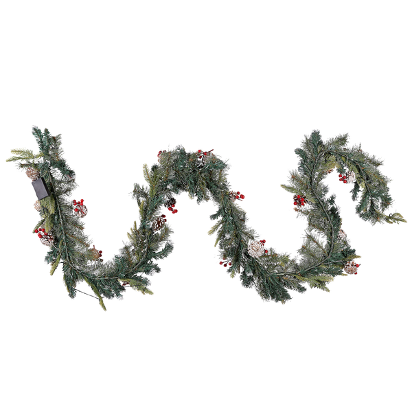 Weihnachtsgirlande LED PAIMIO 180 cm Grün
