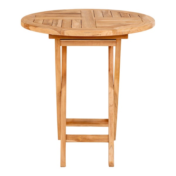 Oviedo Gartenset Esstisch Ø70cm natur und 2 Toledo Stuhl natur. 70 X 70 X 75 cm