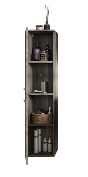 York Badschrank wandhängend 1 Tür rauchfarbenen. 30 X 31 X 136 cm