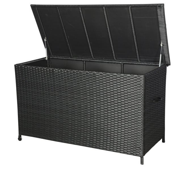 Lamar Gartenzubehör Kissenbox, mit Rädern, schwarz. 170 X 75 X 95 cm