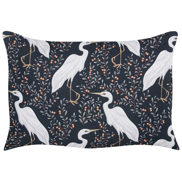Gartenkissen 2er Set PIANAZZO Tiermuster 40 x 60 cm Schwarz