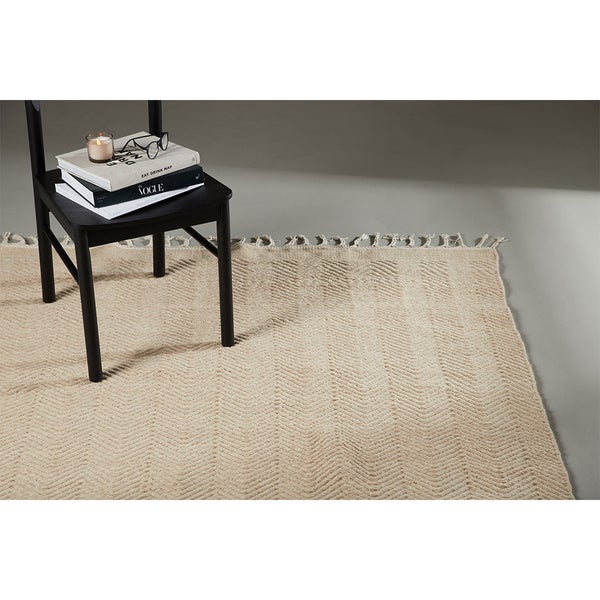 Loke Teppich 350x252cm Beige. 252 X 350 X 1 cm