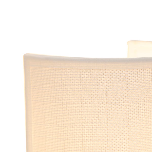 Moderne Wandleuchte weiß - Simple Drum Jute