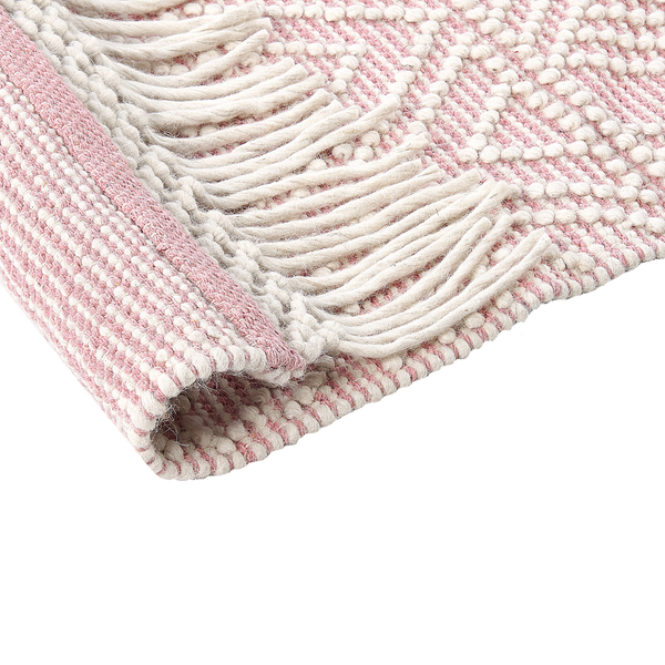 Teppich ADANA Pastellrosa 160 x 230 cm Wolle