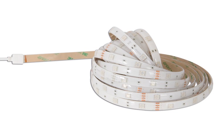 LED-Streifen aufgerollt mit Anschlusskabel