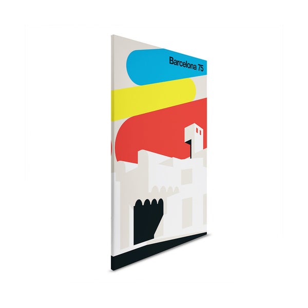 Dekorative Leinwand mit Barcelona Motiv