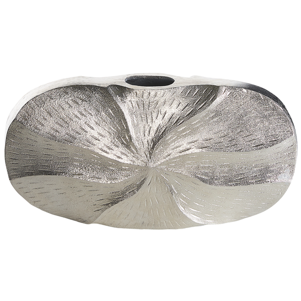 Blumenvase URGENCH Metall 21 cm Silber